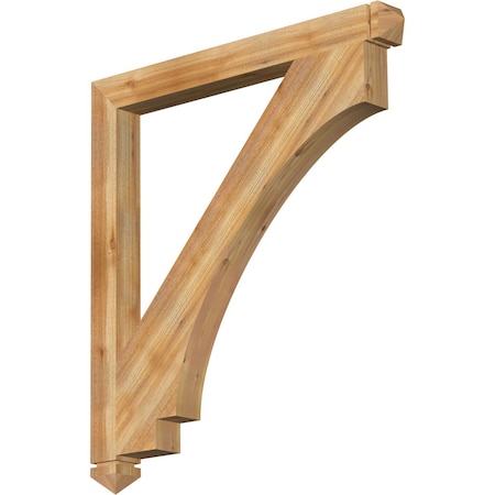 Imperial Arts & Crafts Rough Sawn Bracket, Western Red Cedar, 4W X 44D X 48H